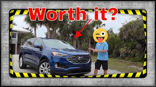 2022 Ford EDGE TITANIUM AWD  Review And TEST DRIVE  Is It Worth 45K ??  Come Along And See!