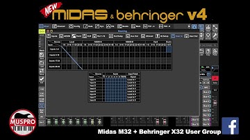 NEW: Midas M32 + Behringer X32 v4 - Custom 1:1 User Input Patching & Routing (pt 2)