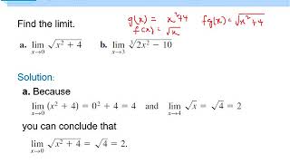 Chapter 5 Sec2 Evaluating Limits Analytically