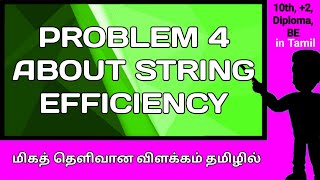 PROBLEM 4 ABOUT STRING EFFICIENCY