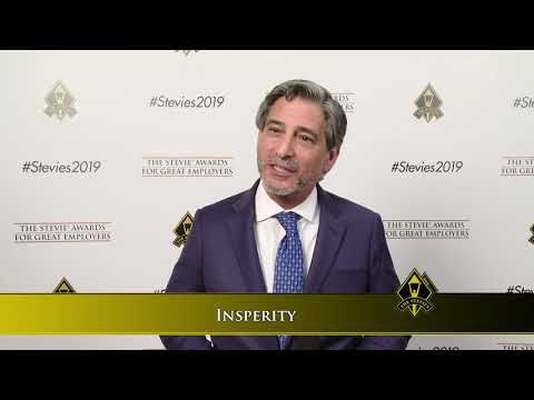 Insperity wins Stevie® Award in the 2019 Stevie® Awards for Great Employers