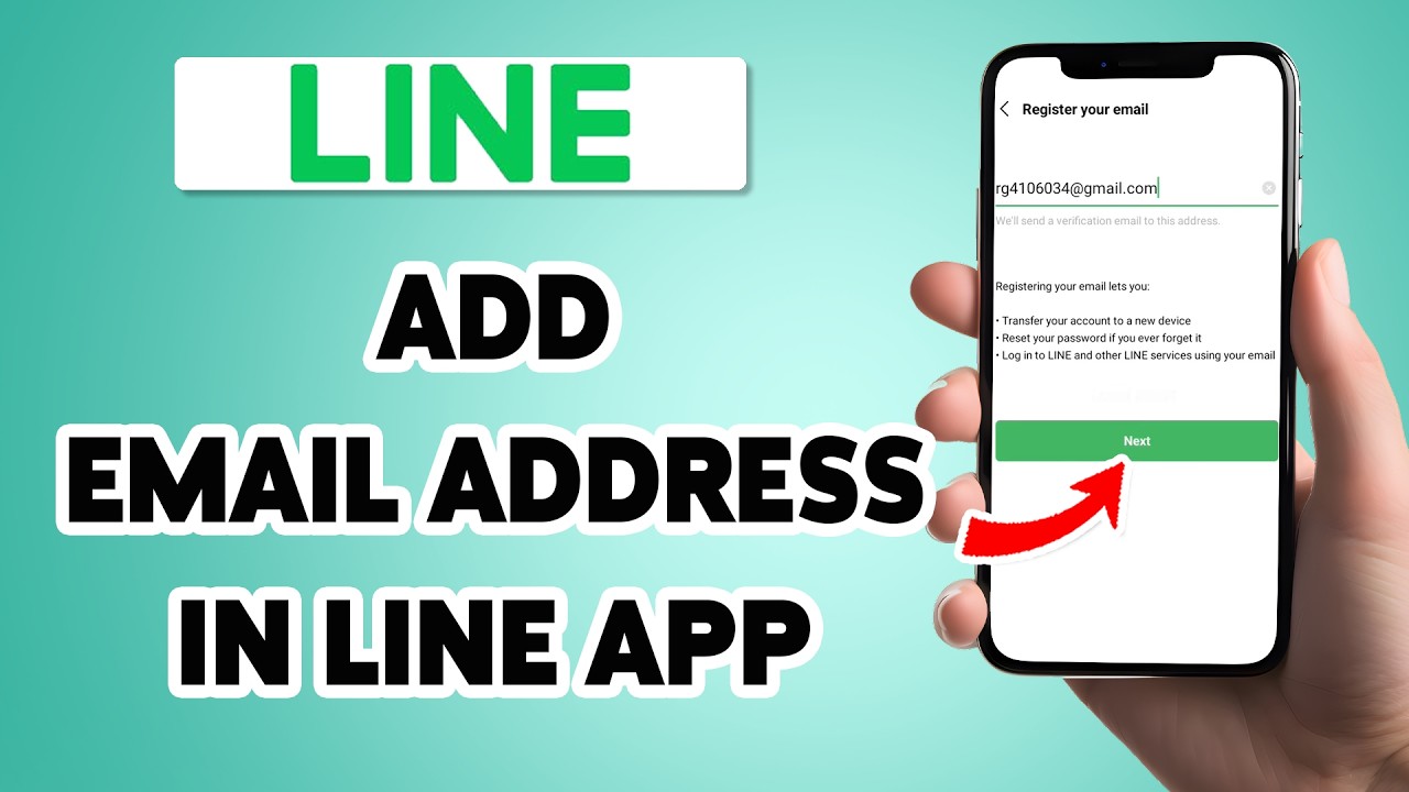How To Add Email Address In Line App 2026 | Register Email ID On Line ...