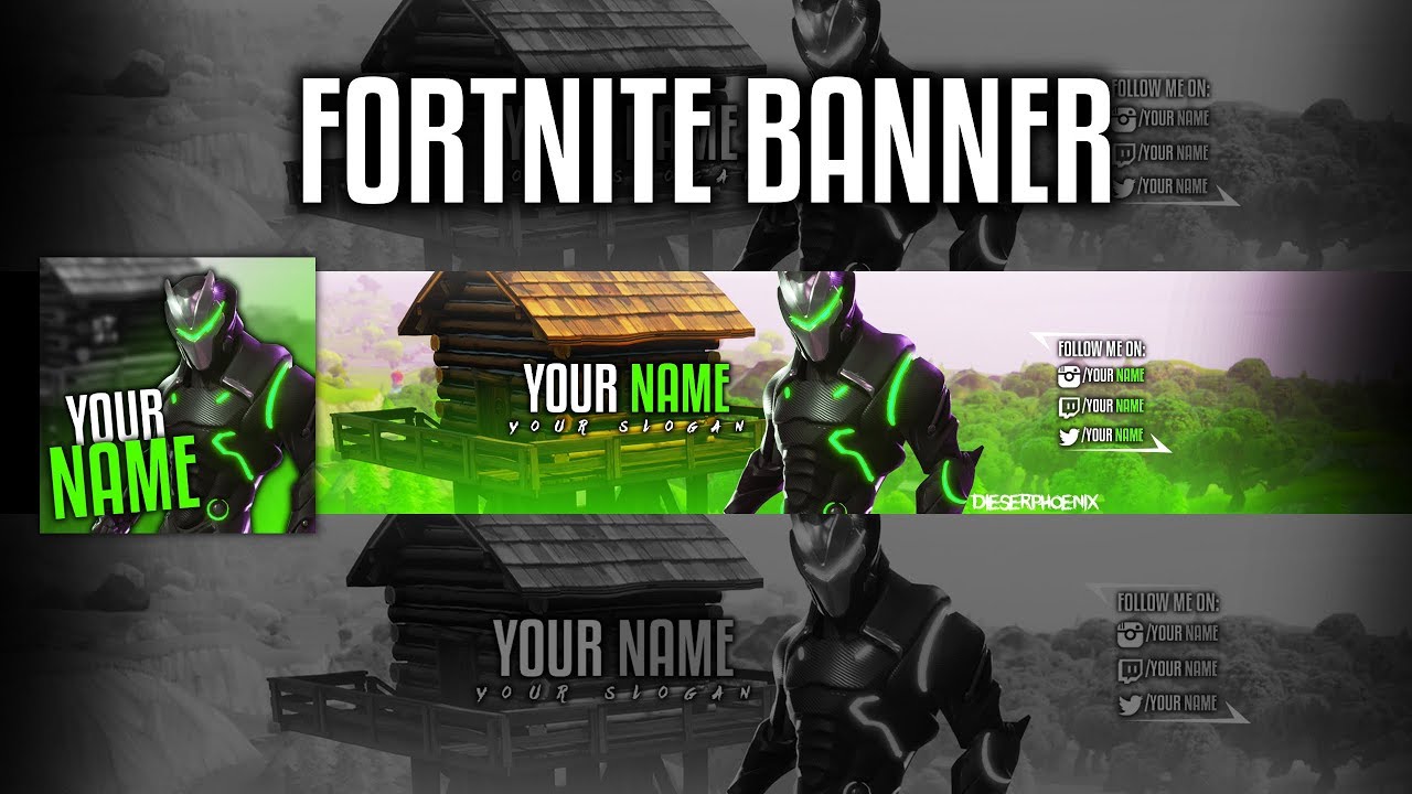 FORTNITE BANNER TEMPLATE | Fortnite Omega Skin Banner Showcase | dieserPhoenix