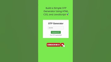 OTP generator - JavaScript