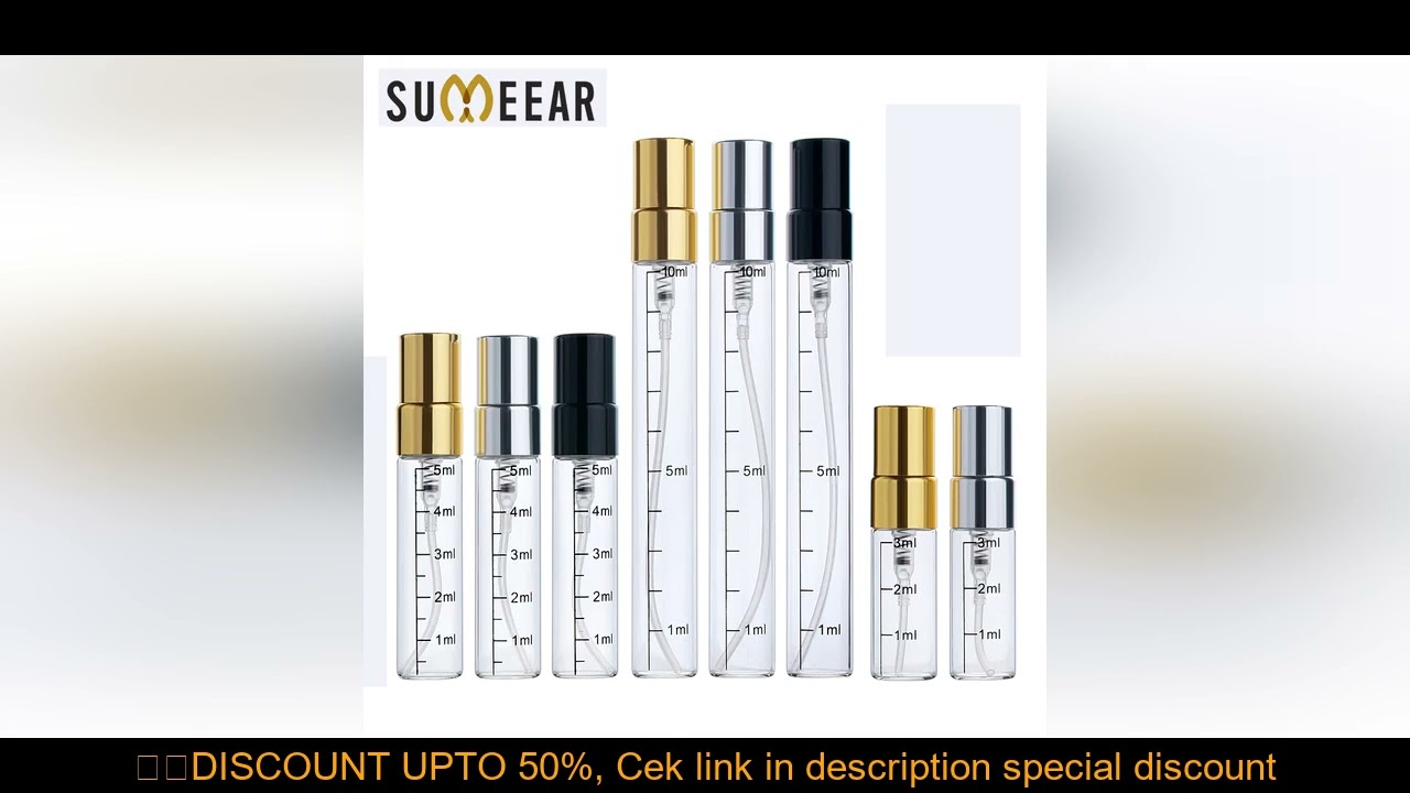 100Piece/Lot Refillable Perfume Bottle Empty Spray Bottle Aluminium Perfume Bottles Atomizer Cosmeti