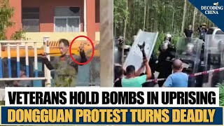 Download lagu Chaos in China: Former Soldier with Bomb in Protest, Villagers Attack Police Demanding Land