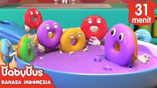 Donat Warna-warni Sedang Menari Lagu Makanan Anak Lagu Donat Anak BabyBus Bahasa Indonesia