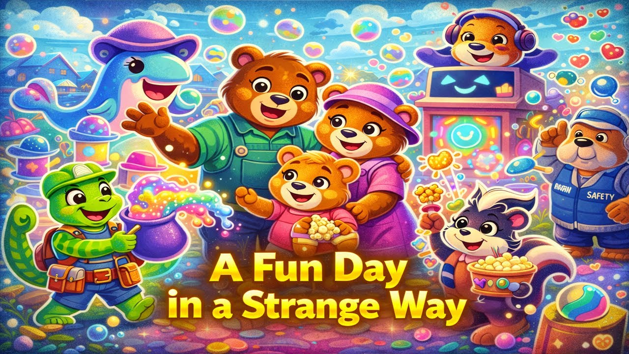 A Fun Day in a Strange Way 🐻✨ | Bear Family 3D Cartoon