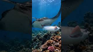 The Whole World, Come See This Moment A Stingray Giving Birth in the Ocean #WhaleFacts #oceanlife