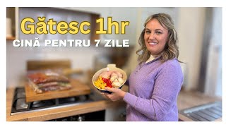 Gătesc o Oră și Avem Cină Toată Săptămâna | 5 Idei Simple pentru Femei Ocupate