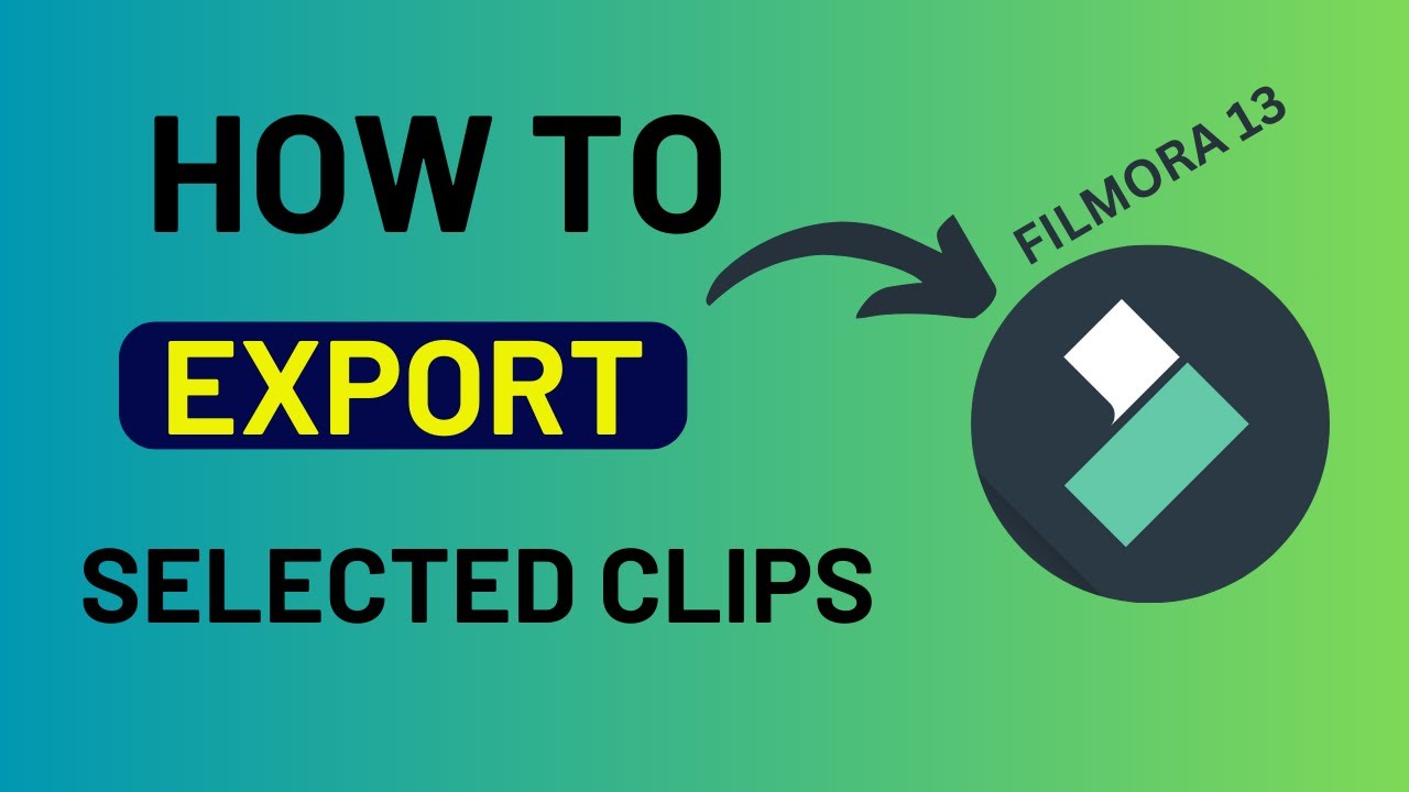 How to Export Selected clips in Filmora 13 | Full Tutorial for beginners |