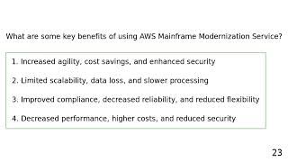 AWS Mainframe Modernization Service - Quiz