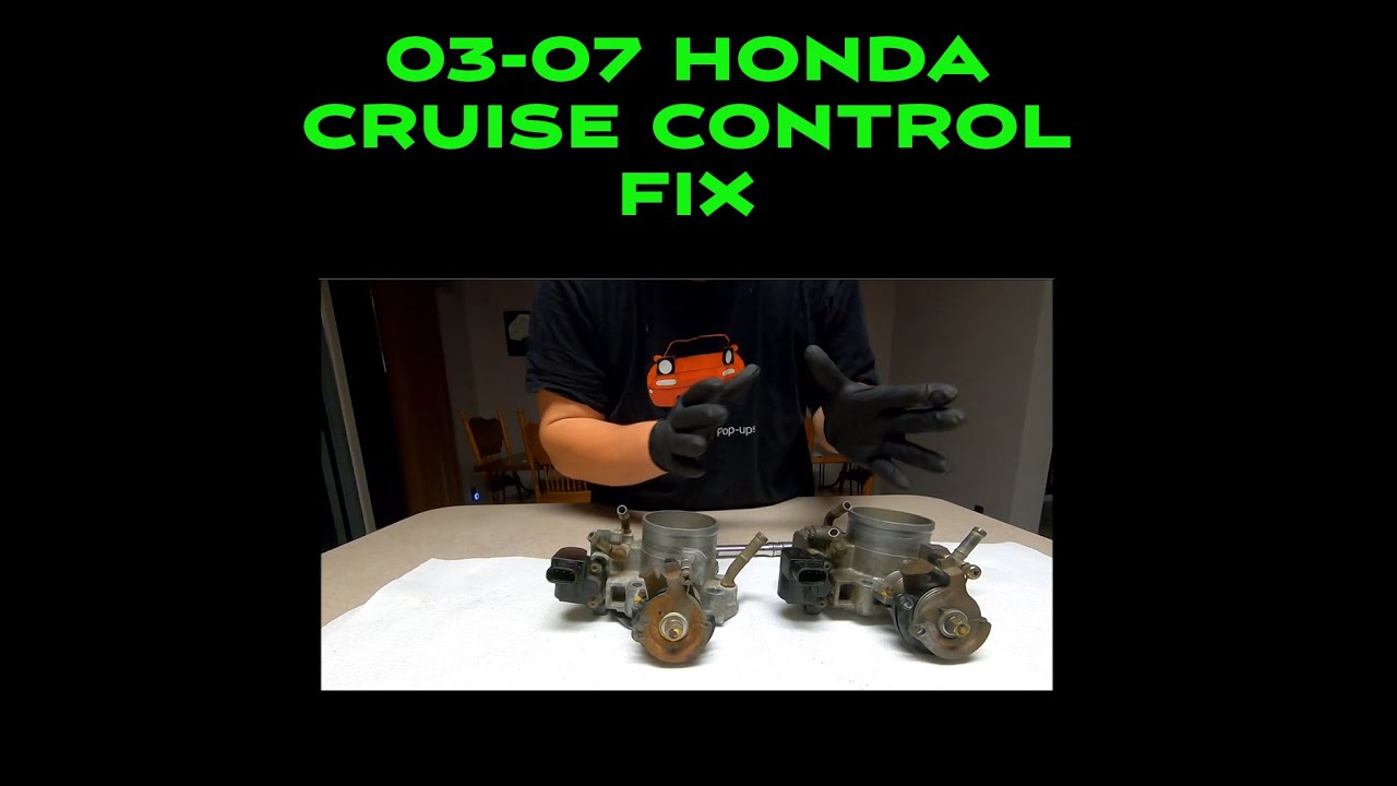 20032007 Honda Cruise Control Repair YouTube