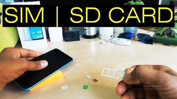 Xiaomi A2 lite - How to insert SIM and micro SD Card