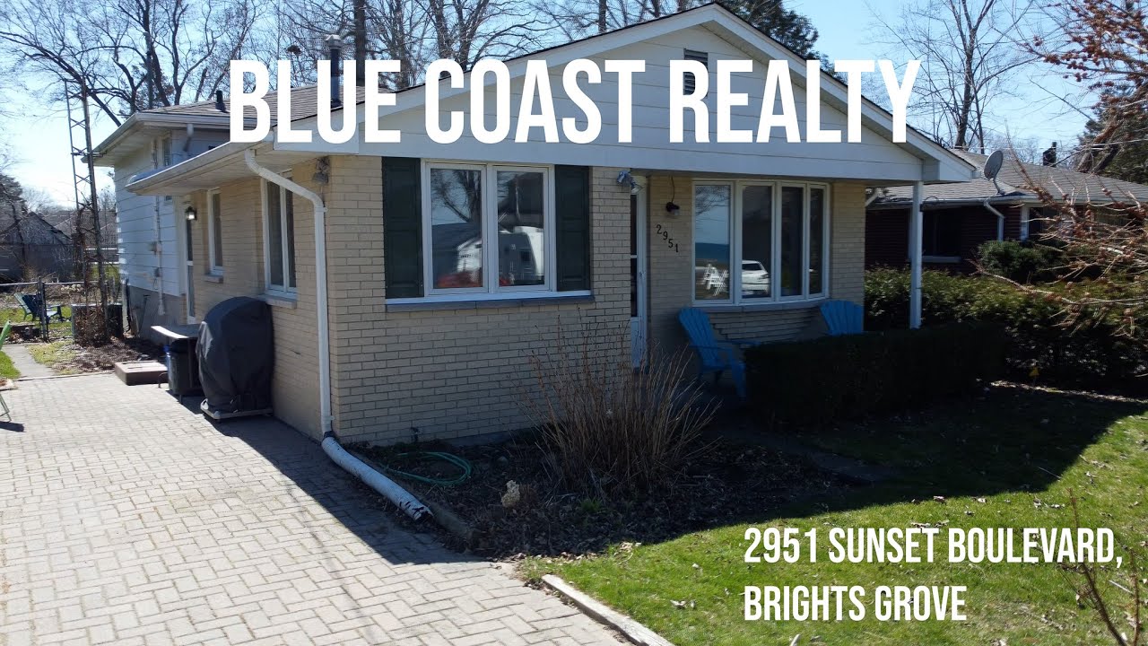 Sarnia Real Estate 2951 Sunset Blvd, Brights Grove, ON YouTube