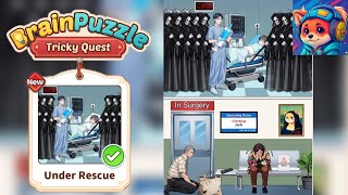 Brain Puzzle Tricky Quest Level 124 under rescue help them drive away the grim reaper | Walkthrough