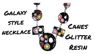 Polymer clay and cane statement necklace, easy, beginner’s, Part 1 - tutorial