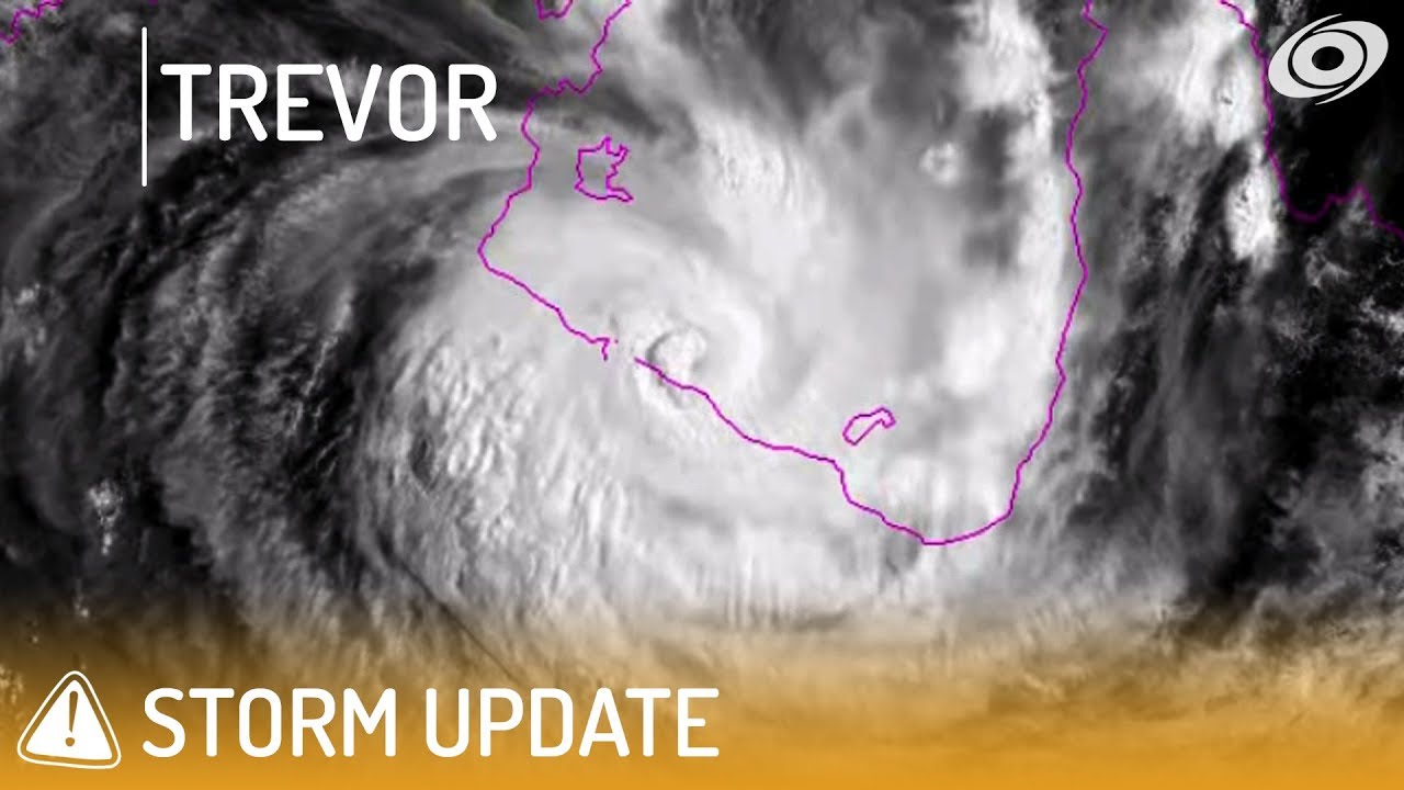 Severe TC Trevor Cat 4 now making landfall GOC Region  March 23 11:24 AEST