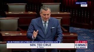 Sen. Cruz Delivers Floor Speech in Favor of Cuts to NPR, PBS