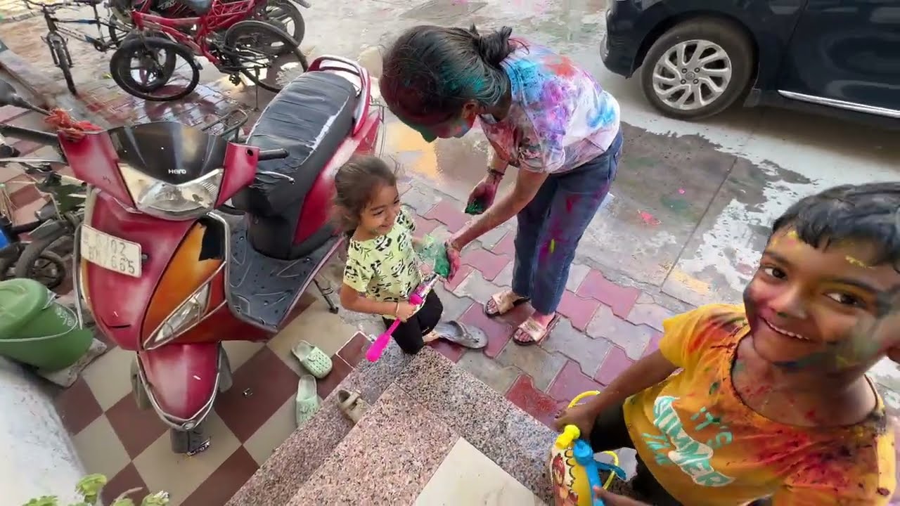 Het Dhanvi Ne Dhuleti Ramvani Maza Padi Gai 😂♥️ Full Family Dal Bati With Ice Cream Ni Maja Mani👌 