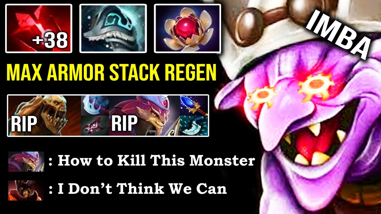 ULTIMATE TANK LORD Max Armor HP Regen Timbersaw +38 Bloodstone Charge 24Kills EZ MMR DotA 2