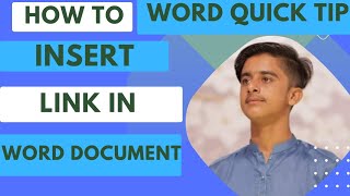 Word Quick Tip : Hyper Linking Within a word  Document 2023