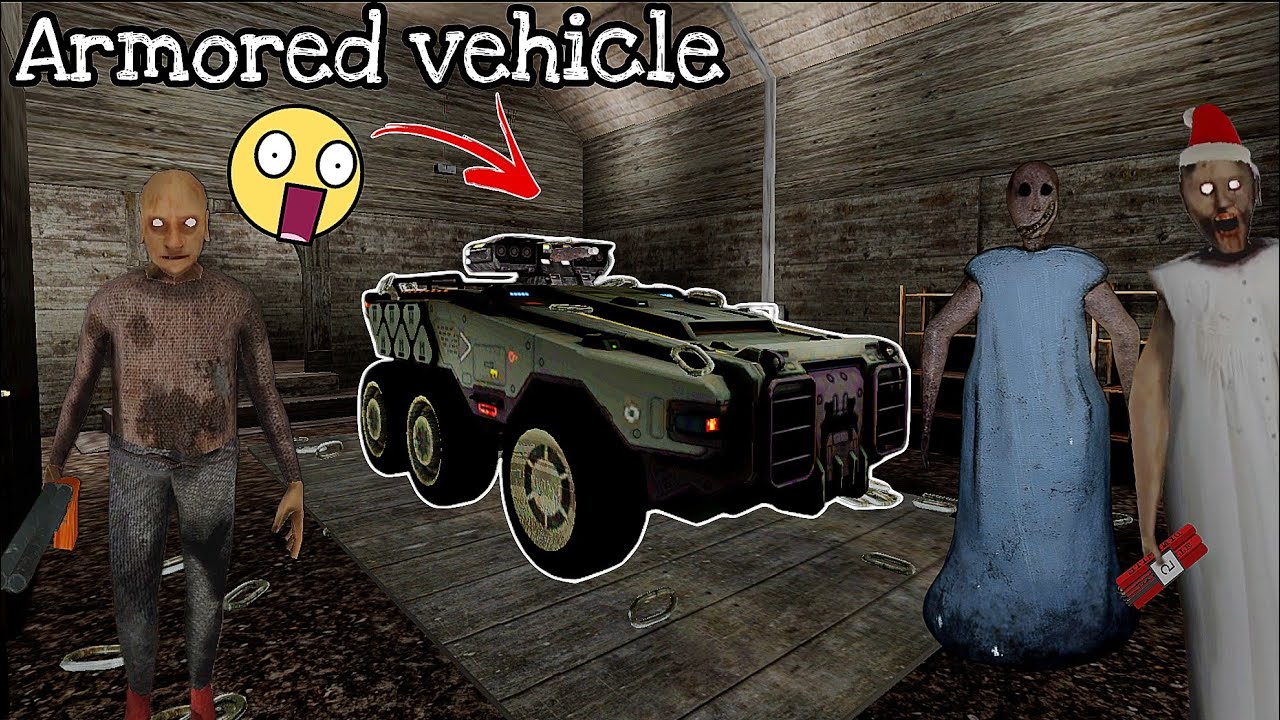 Granny v1.9 – New Armored Vehicle & Granny Throwing Dynamite with Visitors!