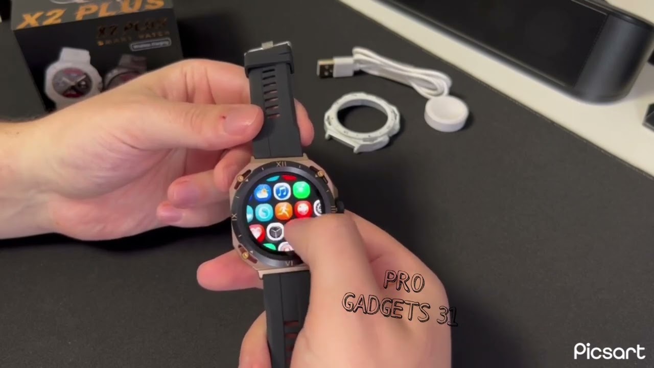 Новинка!! Самые крутые круглые смарт часы W&O X2 Plus. Два сменных корпуса и ремешка 🔥