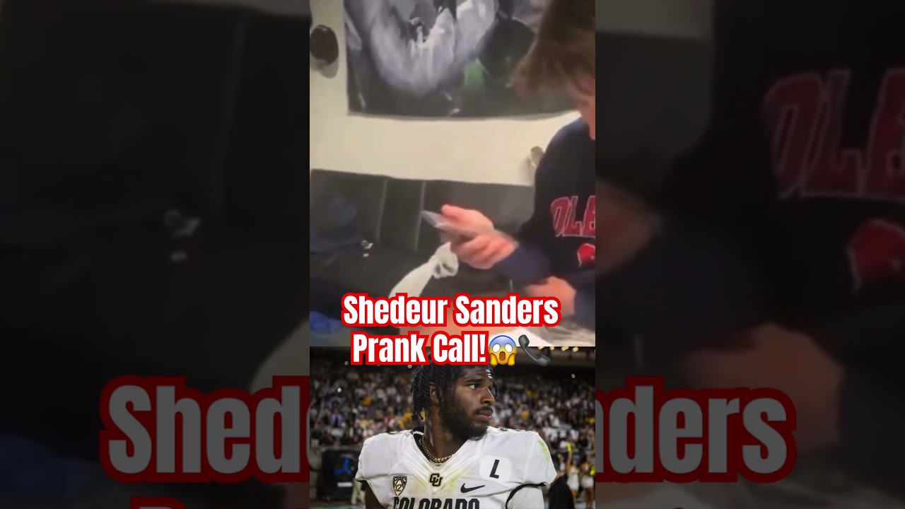 Shedeur Sanders prank call! 
