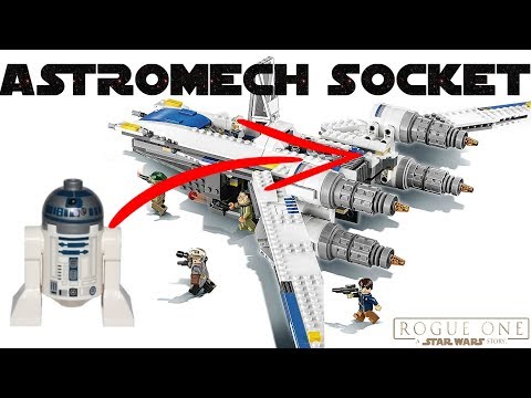 How to make a LEGO Star Wars U Wing with Astromech Droid Socket