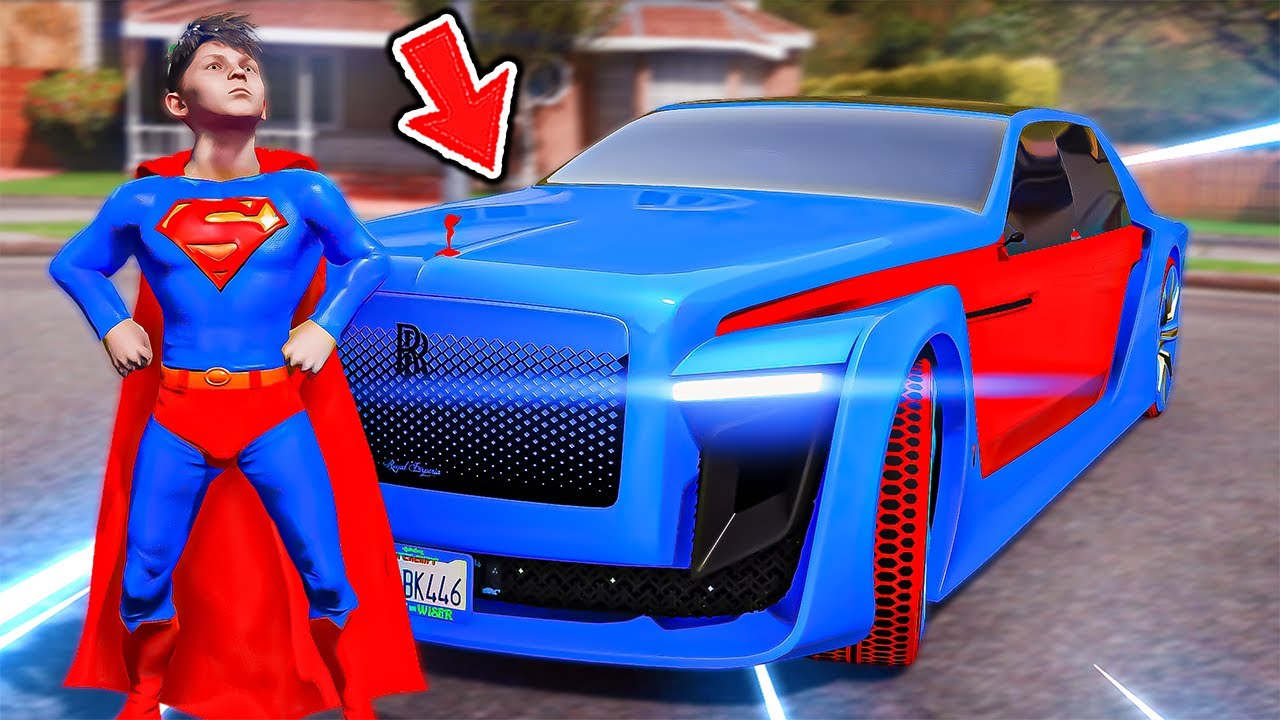 تحولت الى سوبرمان واخذت سيارته 😱🔥!! | فلم قراند