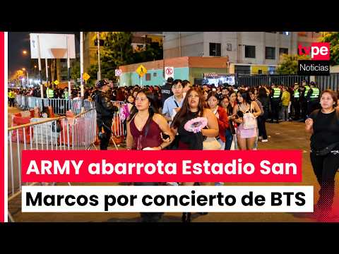 BTS in Lima: thousands of fans arrive at San Marcos for the first of their three concerts