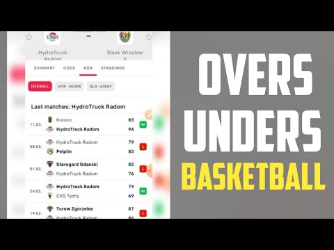 OVERS/UNDERS Strategy for BASKETBALL finally revealed here - YouTube