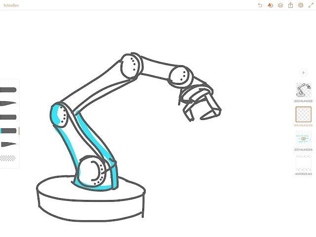 3D outline Robotic arm Vector rendering of 3d  Stock Illustration  45897686  PIXTA