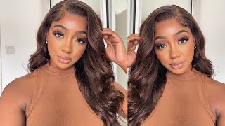 The Best Chocolate Brown 5X5 HD Closure Wig! Step By Step Flawless Install | Asteria Hair