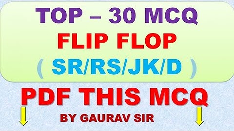 STET 2019 | FLIP FLOP IMPORTANT MCQ | PGT CS | BY GAURAV SIR