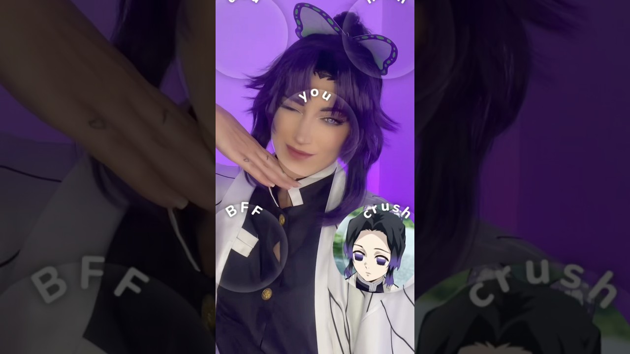 Sitting down for this one🙄 BUT DID WE GET GIYUU?? #shinobu #demonslayer #cosplay