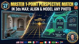 Mastering 1 Point Perspective Match in 3ds Max