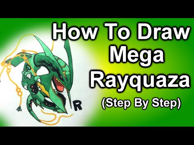 My drawing of Shiny Mega Rayquaza : r/PokeMoonSun