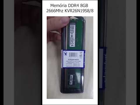 Memória DDR4 8GB 2666Mhz KVR26N19S88 KINGSTON