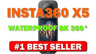 Insta360 X5 Waterproof 8K 360° Action Camera, Leading Low Light, Invisible - B0DZCBYCNY