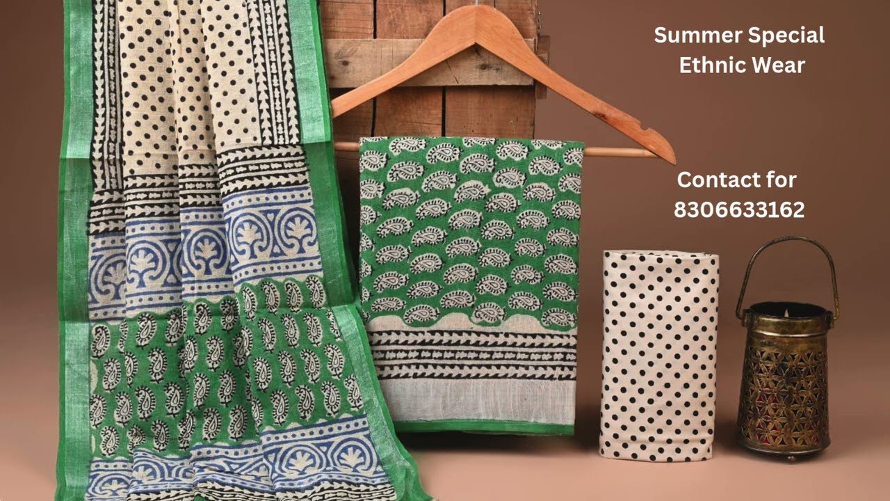 Hand Block Printed Linen Suit SoftFabric & Premium quality