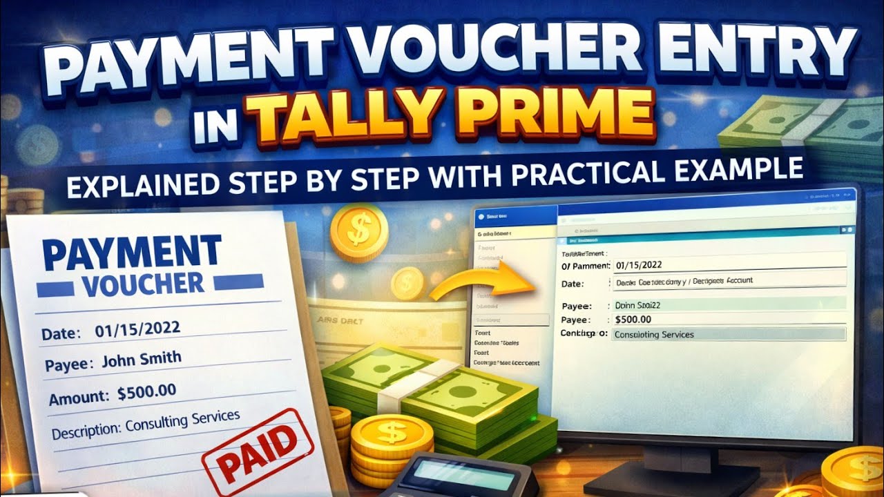 Payment Voucher Entry in Tally Prime Explained Step by Step with Practical Example