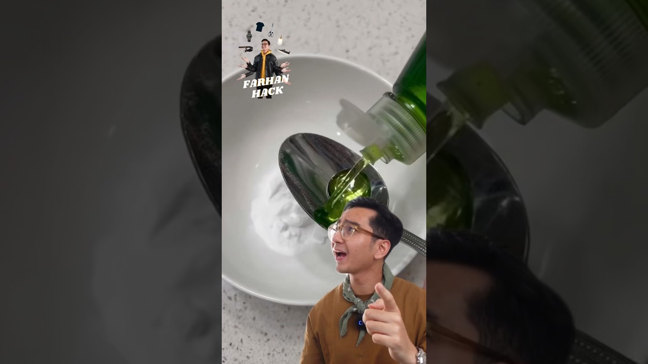 Cara Mutihin Sepatu 5 Detik Pakai 3 Bahan Dapur Ini! #fashion #shorts #mensfashion #hack