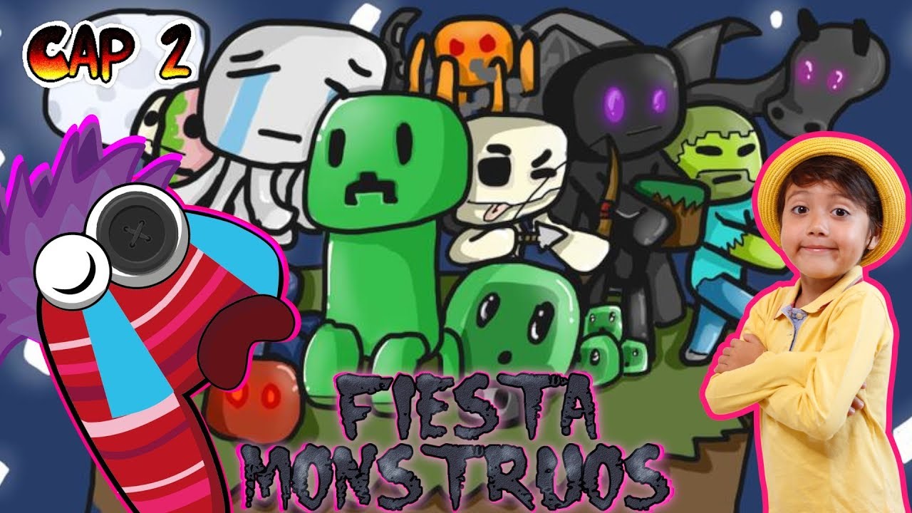 Fiesta de MONSTRUOS por la NOCHE / MINECRAFT CAP 2