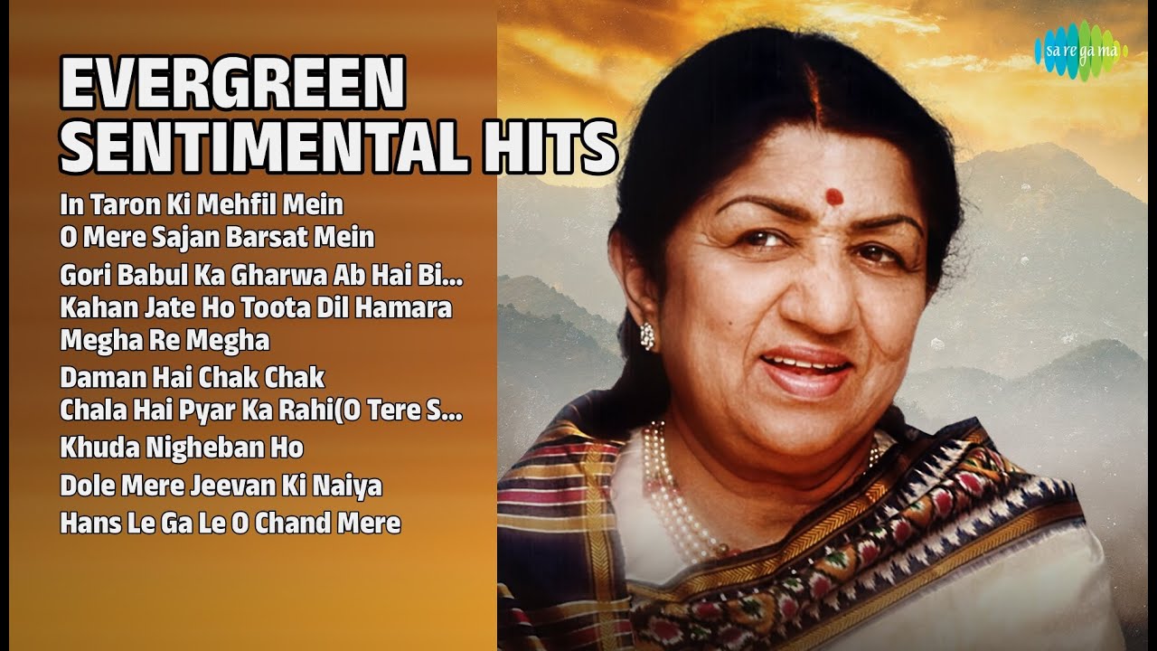 भावपूर्ण नगमें | Lata Mangeshkar Songs | In Taron Ki Mehfil Mein | O Mere Sajan Barsat Mein