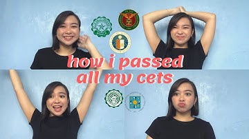 my cets experience (acet, upcat, dcat, ustet & bee)