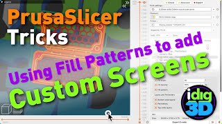 Add custom screens to parts using PrusaSlicer