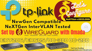 LC43: NeXTGen WireGuard Set Up TP Link ER-8411 ER-605v2 ER-7206 OC300/OC200 Omada and InterVLAN