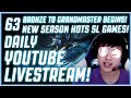 Bronze to Grandmaster Begins! New Season HOTS SL Games!